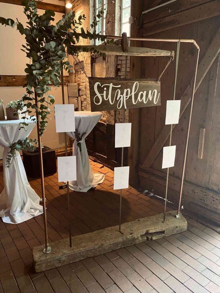 Holz Sitzplan