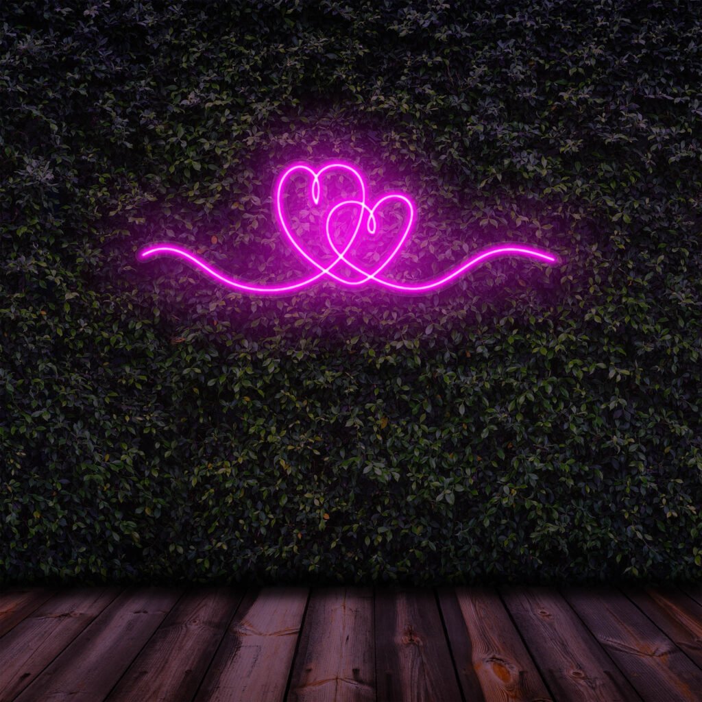 TwoHearts Neonschild